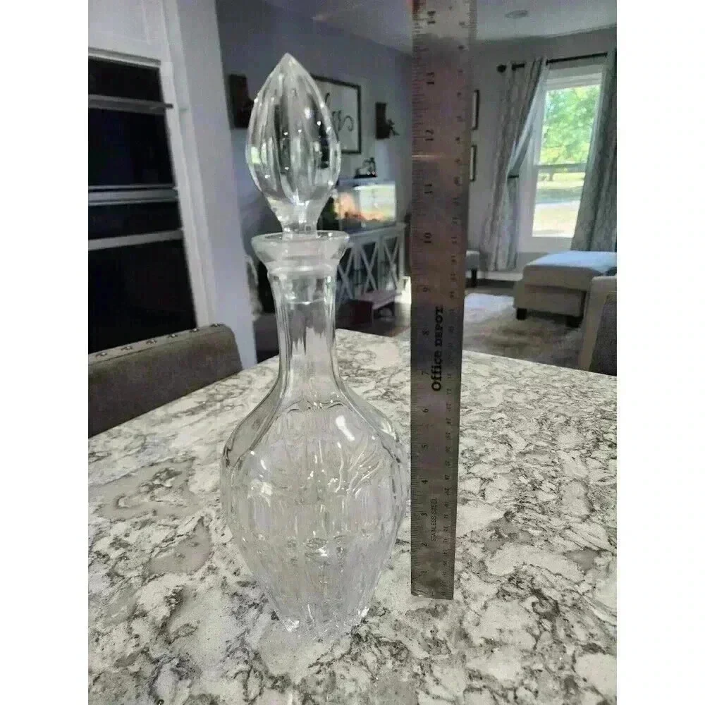 Vintage Heavy Crystal Glass Decanter